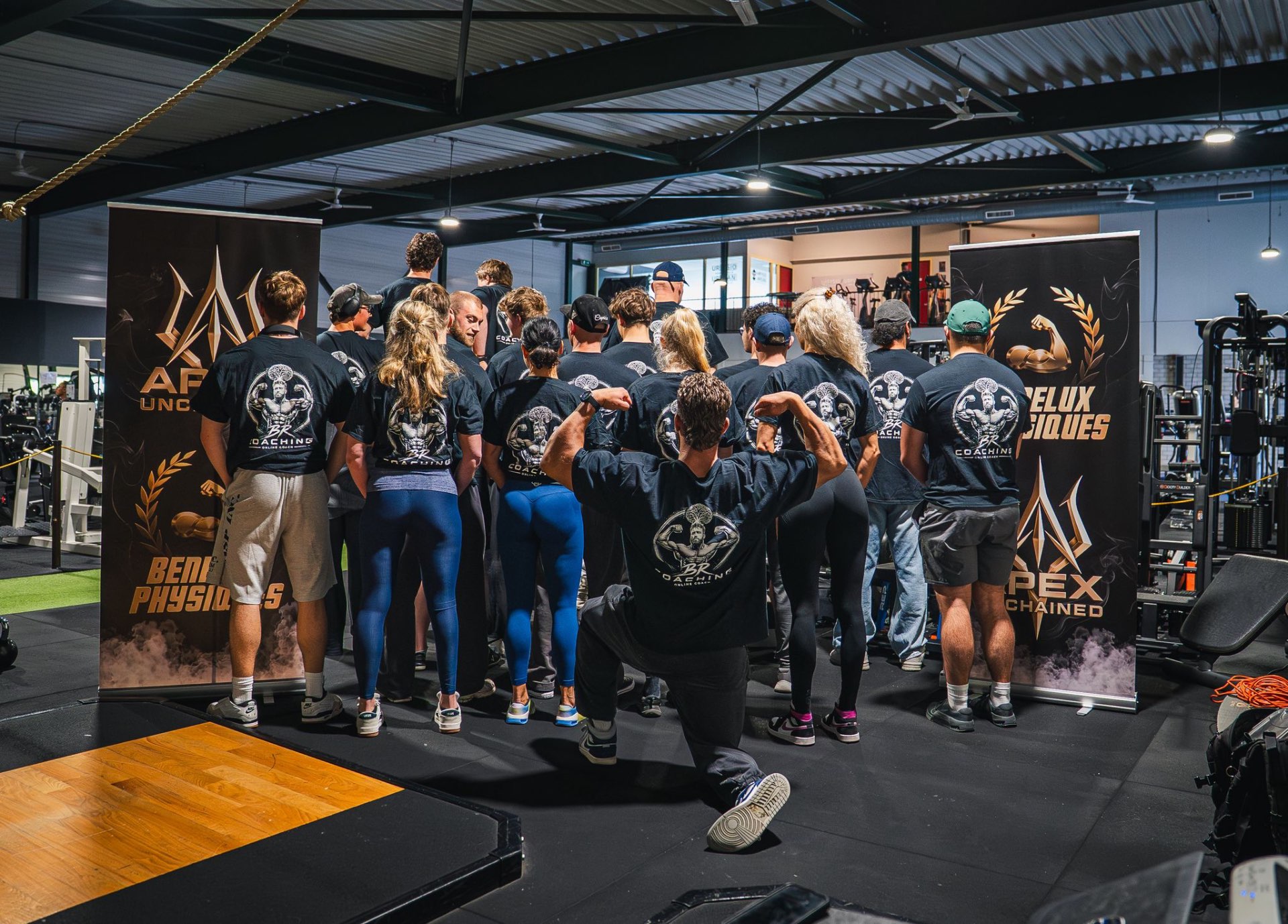 BR.COACHING team — cliënten met BR Coaching shirts